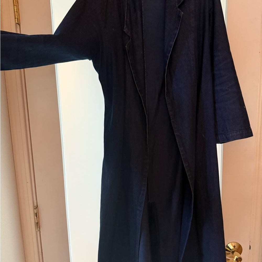Long Denim Duster Coat